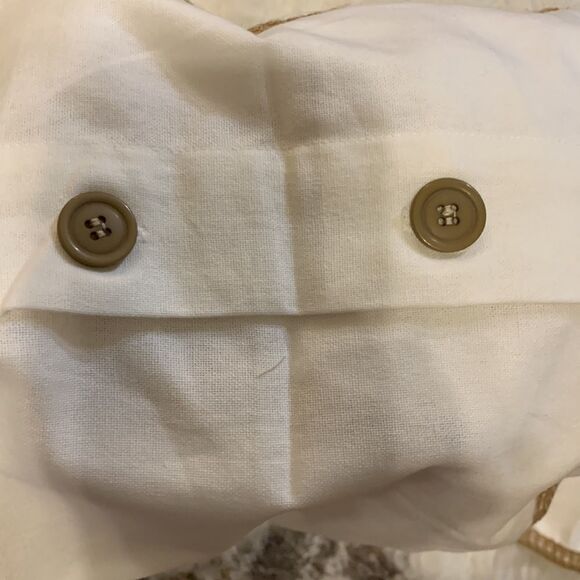 Whitewrap Pack of TWO Farmhouse beige pillow covers. 12” x 20” - Picture 6 of 6